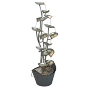 Image Thumbnail for DT RAIN FOREST LEAVES METAL FOUNTAIN
